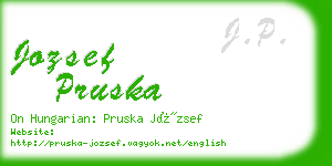 jozsef pruska business card